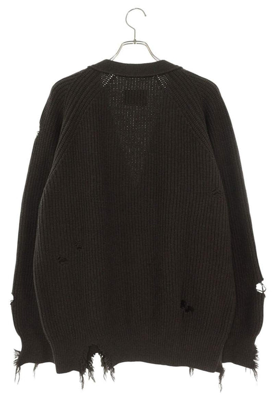 stein Milled Damage Knit Cardigan Brown Size S