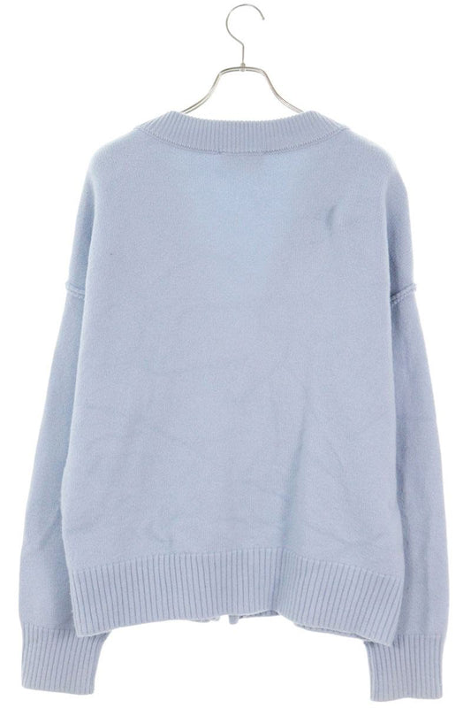 AMI Alexandre Mattiussi Heart Logo Cardigan Light Size L