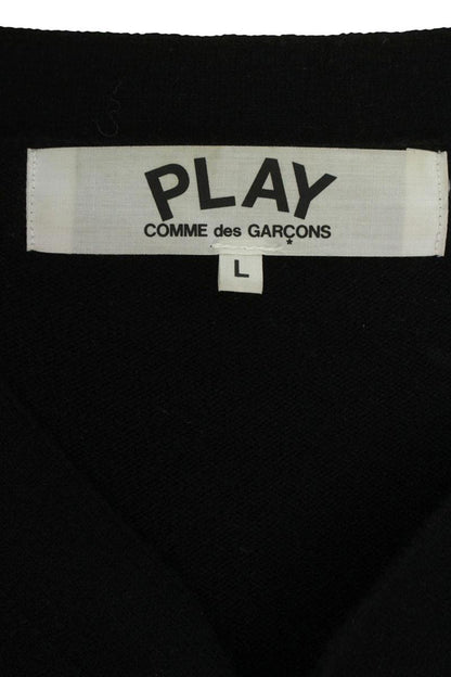 PLAY COMME des GARCONS Heart Patch Wool Cardigan Size L