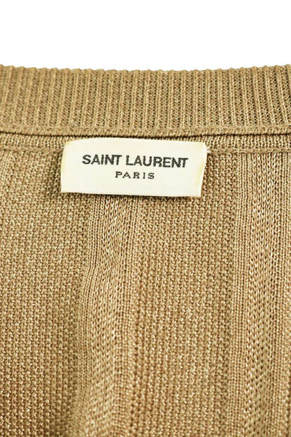 SAINT LAURENT PARIS Beige Double Breasted Rayon Size XL