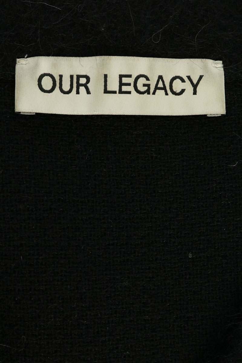 OUR LEGACY Black Mohair Cardigan Size S