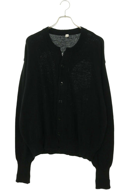satou Cotton Knit Cardigan Black Size L