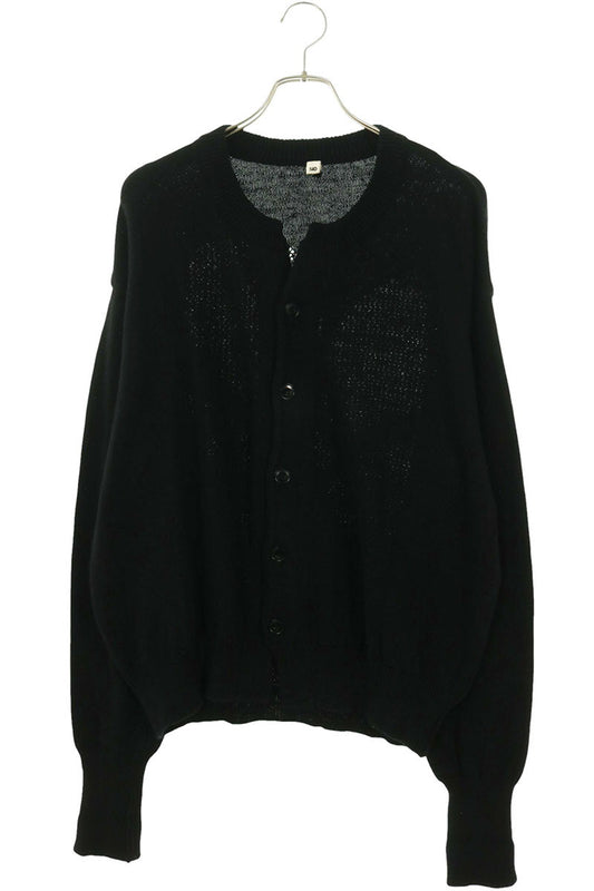 satou Cotton Knit Cardigan Black Size L