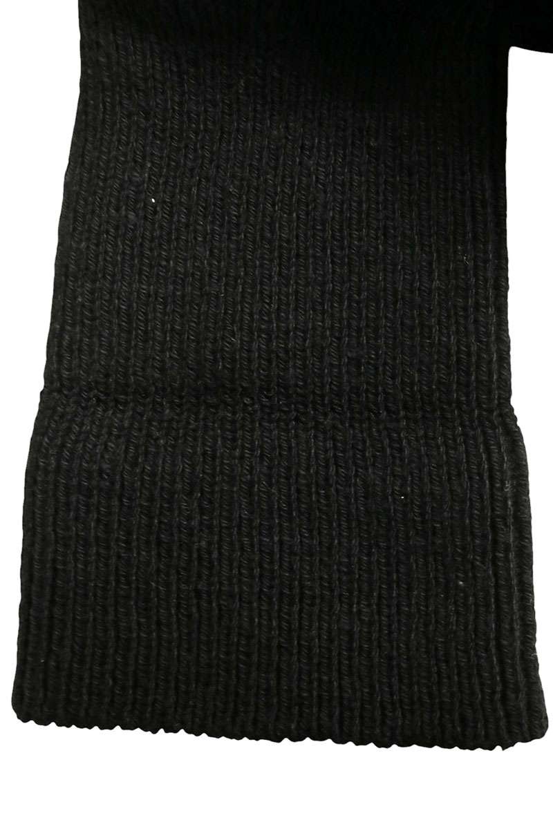 satou Cotton Knit Cardigan Black Size L
