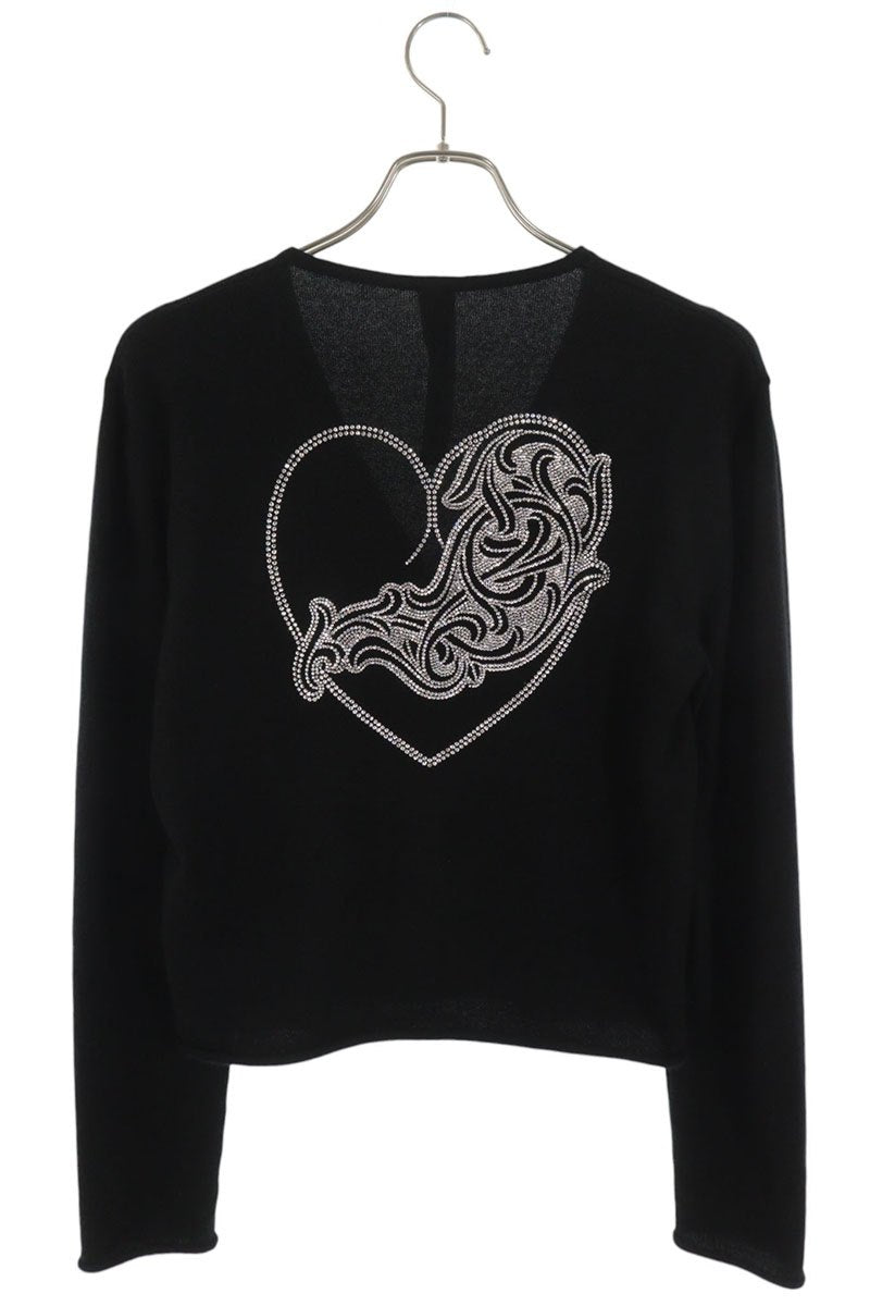 Chrome Hearts Rhinestone Heart Cardigan Multi Size M