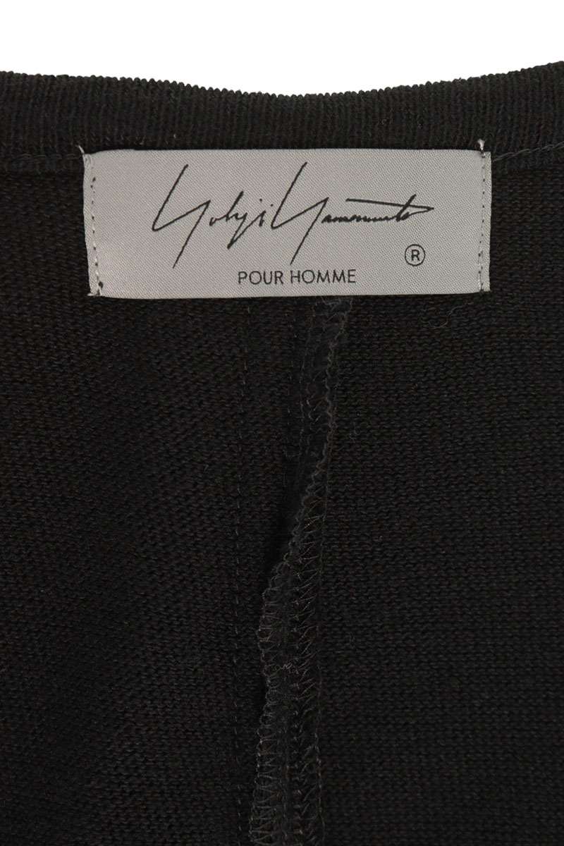 YOHJI YAMAMOTO POUR HOMME Cotton Cardigan Black Size 3