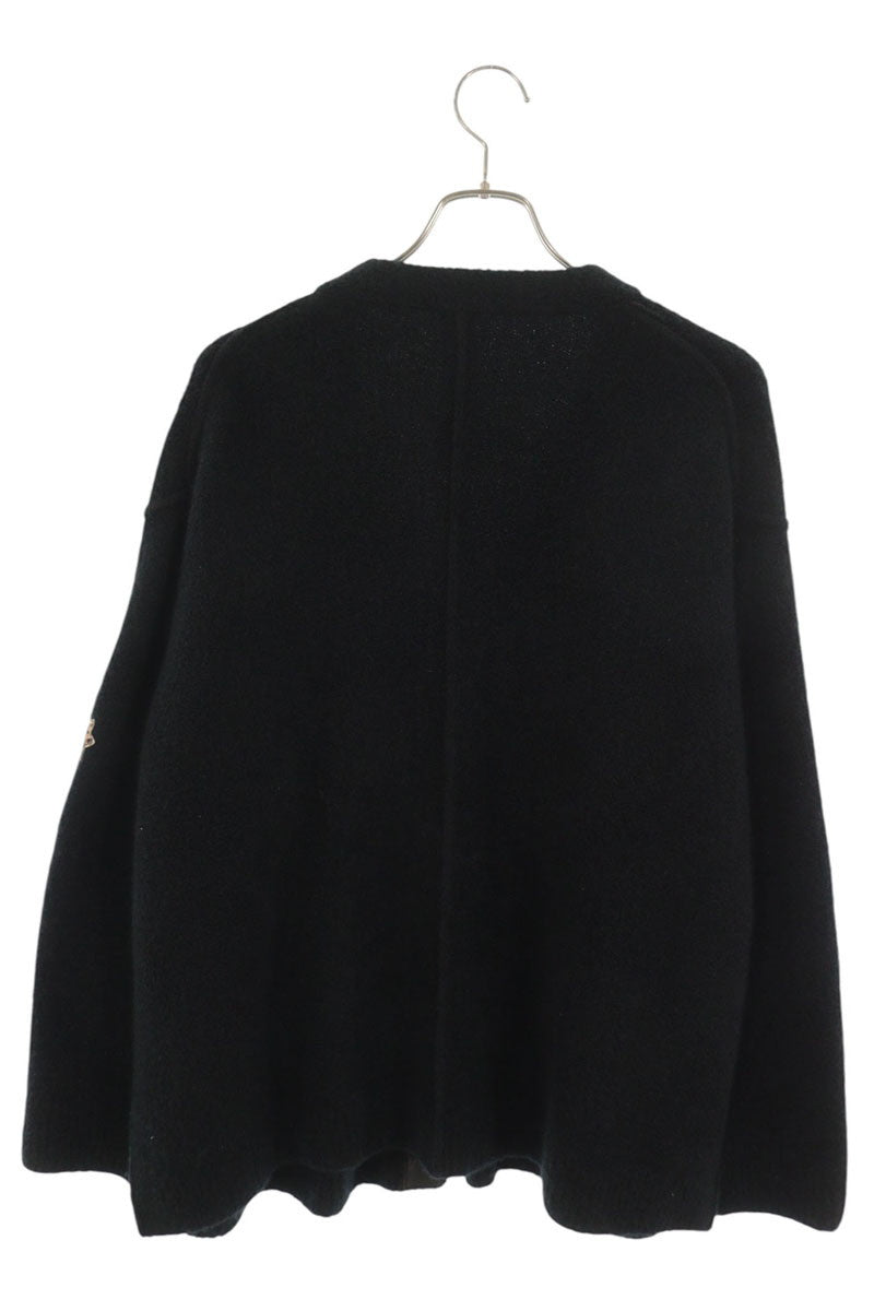 Chrome Hearts Overcast Calf Hair Cross Patch Cardigan Size M