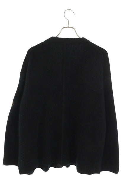 Chrome Hearts Overcast Calf Hair Cross Patch Cardigan Size M