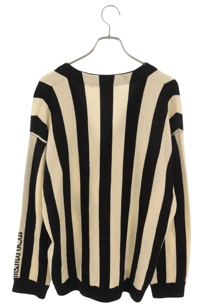 SUPREME 19AW x Lacoste Stripe Cardigan Wool Blend Size XL