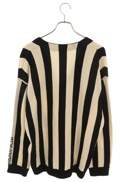 SUPREME 19AW x Lacoste Stripe Cardigan Wool Blend Size XL