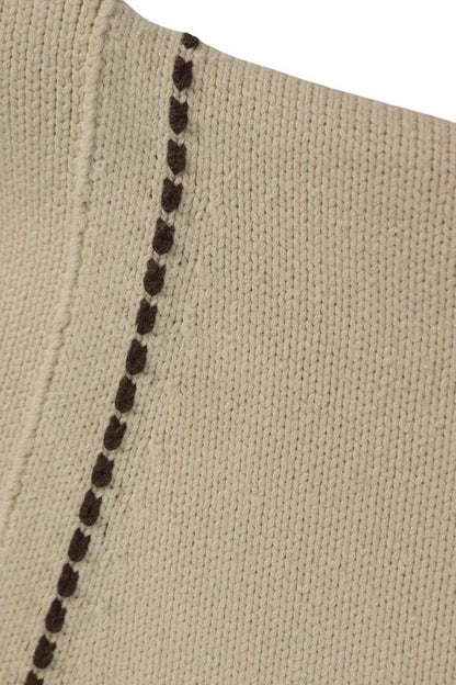 LOUISVUITTON 24AW Signature LV Logo Cotton Blend Cardigan Size L