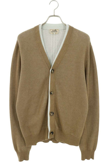 HERMES Linen Blend Cotton Cardigan Multi Size M