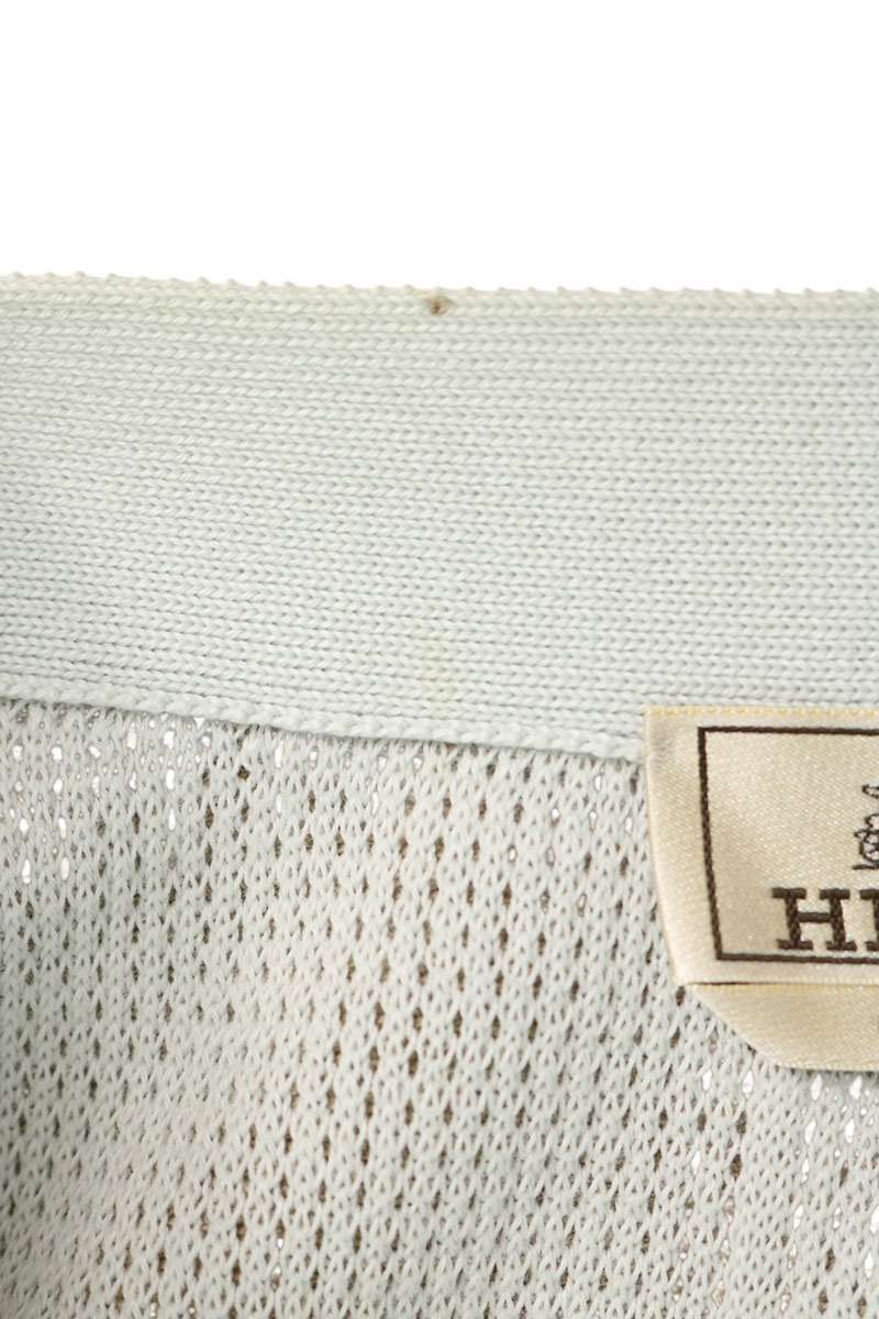 HERMES Linen Blend Cotton Cardigan Multi Size M