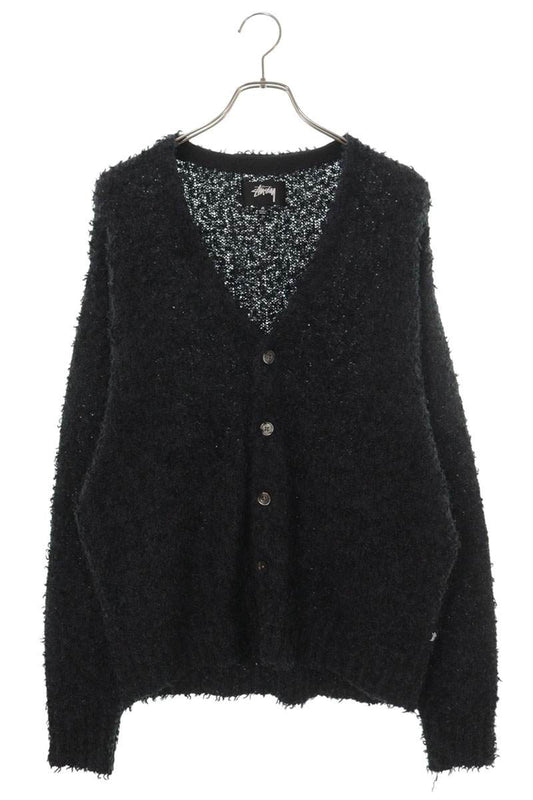 STUSSY Textured Cardigan Black Size M