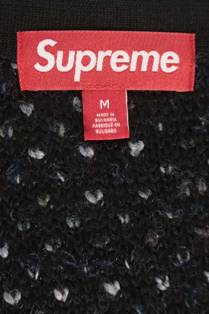 SUPREME 25AW Textured Cardigan Black Size M