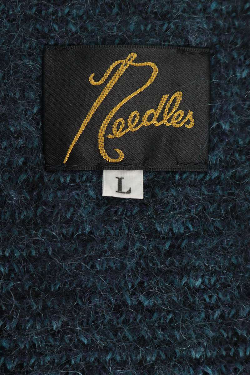 Needles Papillon Embroidered Mohair Cardigan Black Size L