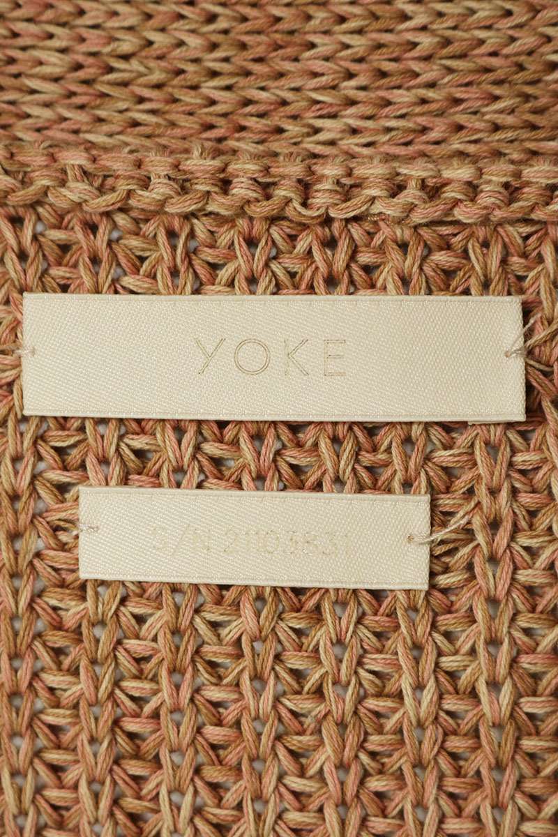 YOKE 21SS 5G Connecting Rib Knit Cardigan Size 1