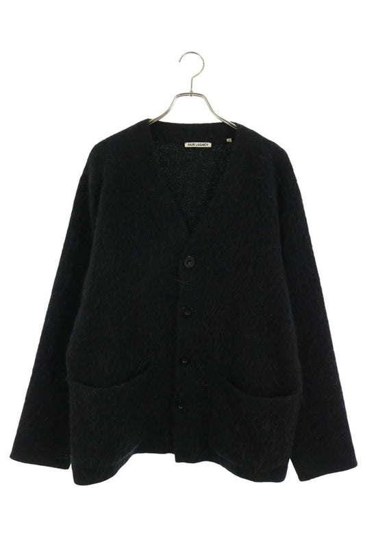 OUR LEGACY Alpaca Blend Cardigan Black Size 48