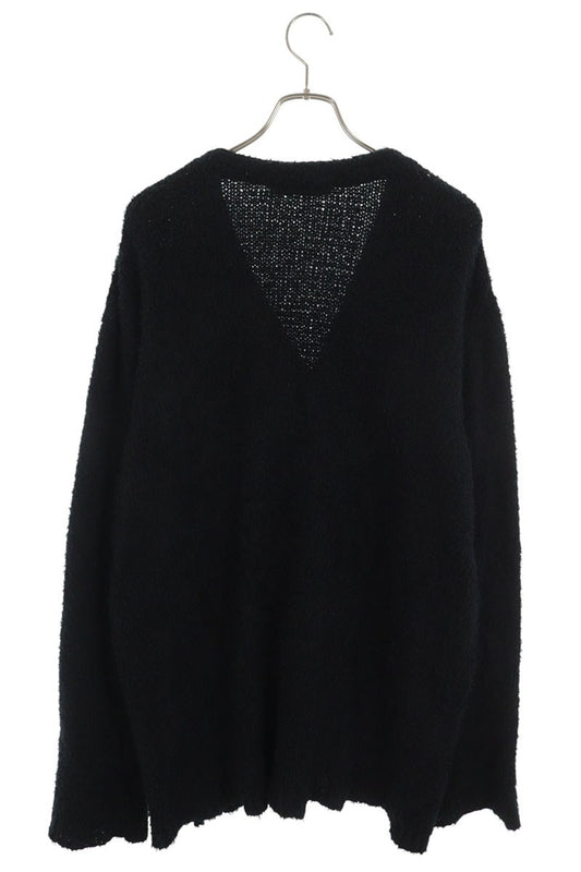 OUR LEGACY Black Cotton Knit Cardigan Size 50