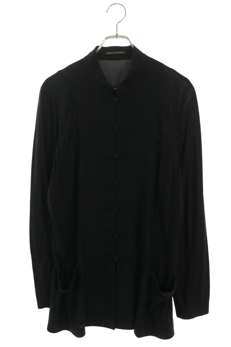 YOHJI YAMAMOTO POUR HOMME 14SS China Cardigan Black Size 2
