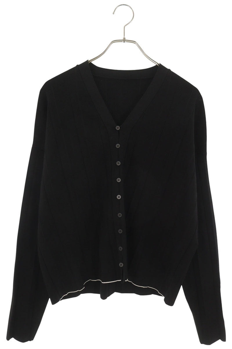 JACQUEMUS Pleated Cardigan Black Size S