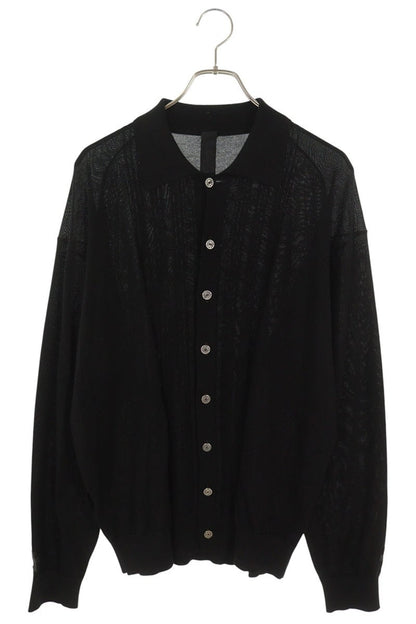 Chrome Hearts CH Logo Button Cashmere Silk Cardigan Size L