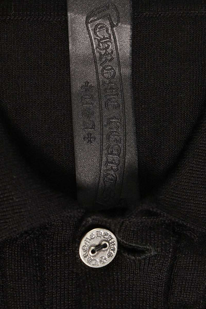 Chrome Hearts CH Logo Button Cashmere Silk Cardigan Size L