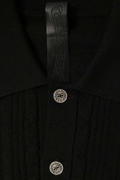 Chrome Hearts Switchblade Leather Patch Cardigan Size M