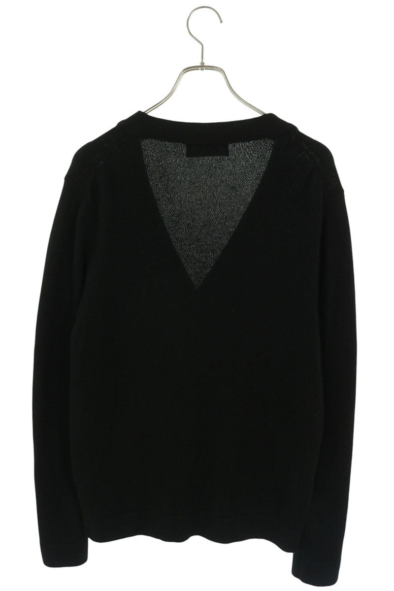 DIOR Logo Patch Cashmere Cardigan Black Size XS