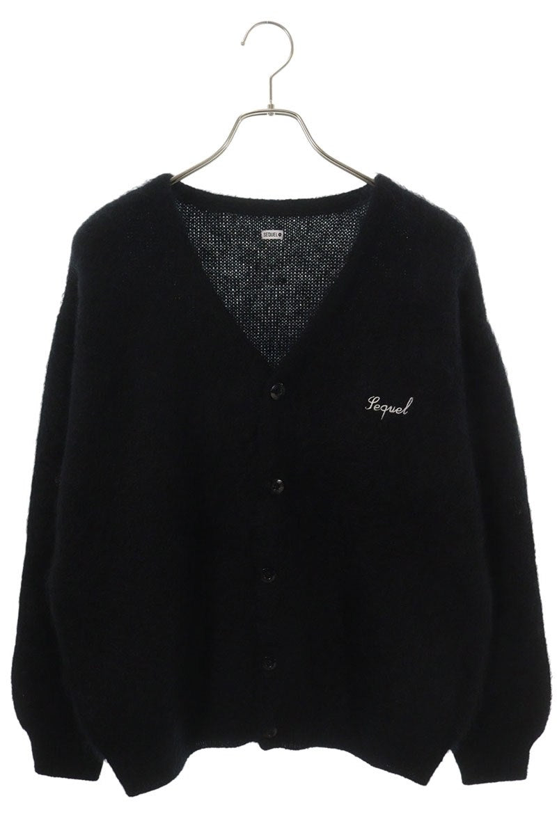 SEQUEL 25AW Mohair Knit Cardigan Black Size L