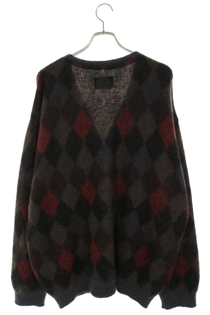 stein 22AW Kid Mohair Argyle Knit Cardigan Multi Size L
