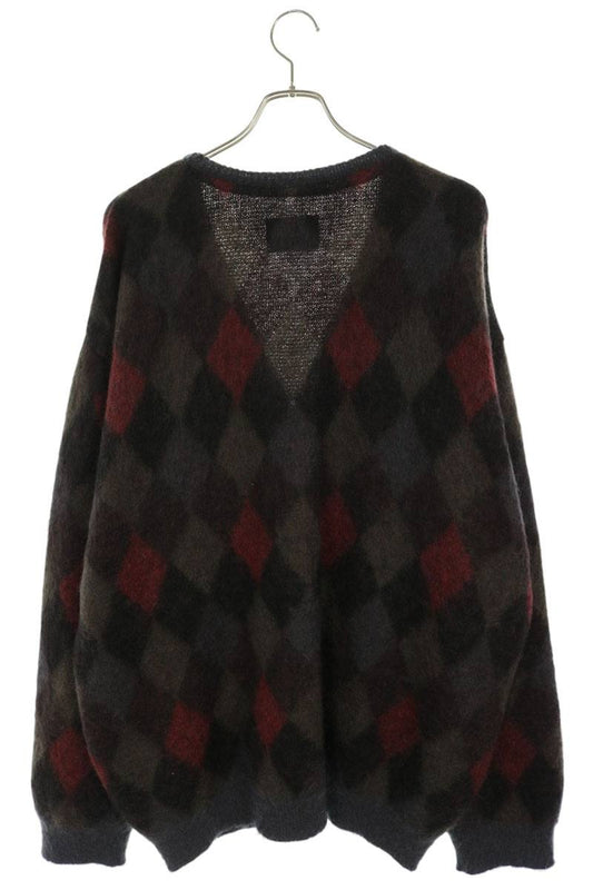stein 22AW Kid Mohair Argyle Knit Cardigan Multi Size L