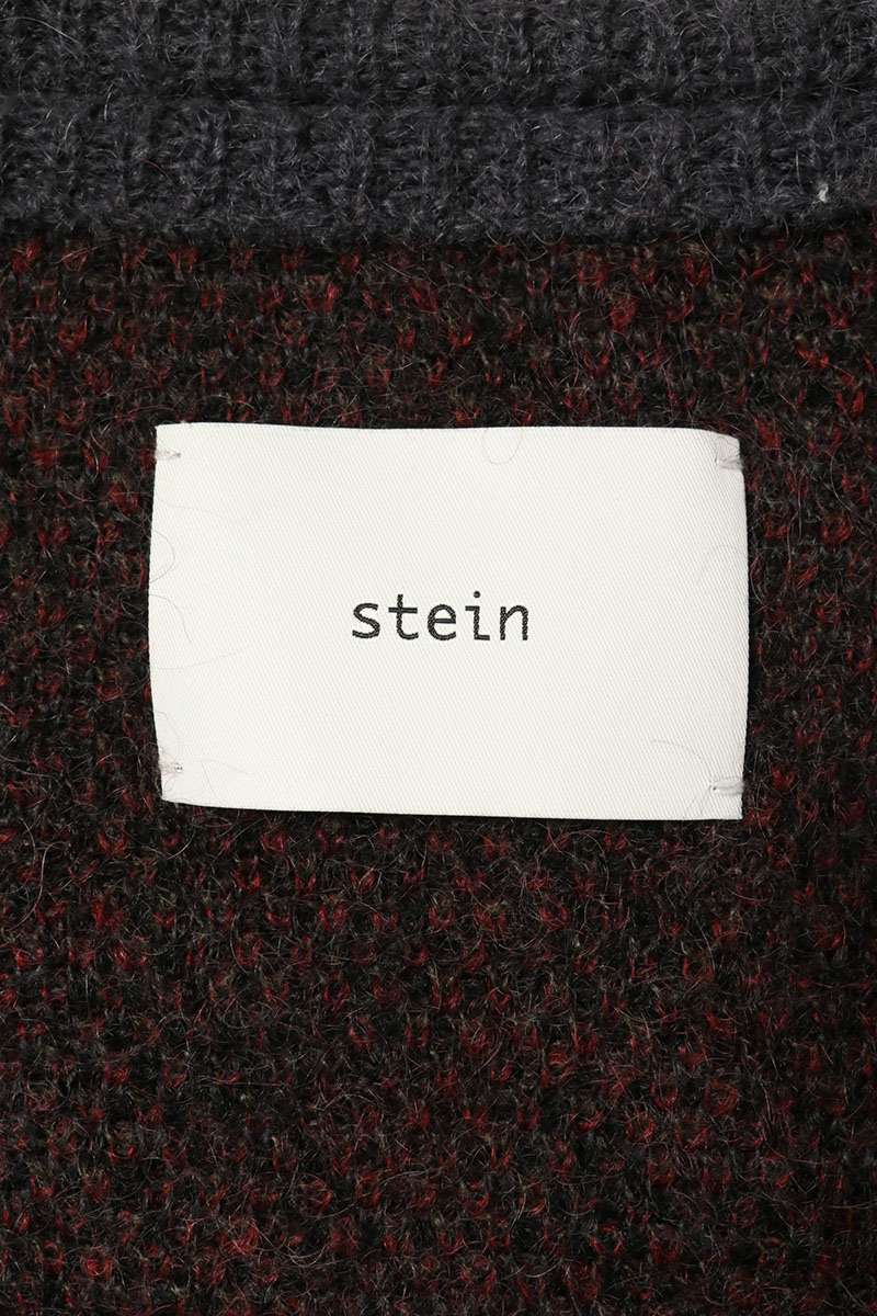 stein 22AW Kid Mohair Argyle Knit Cardigan Multi Size L