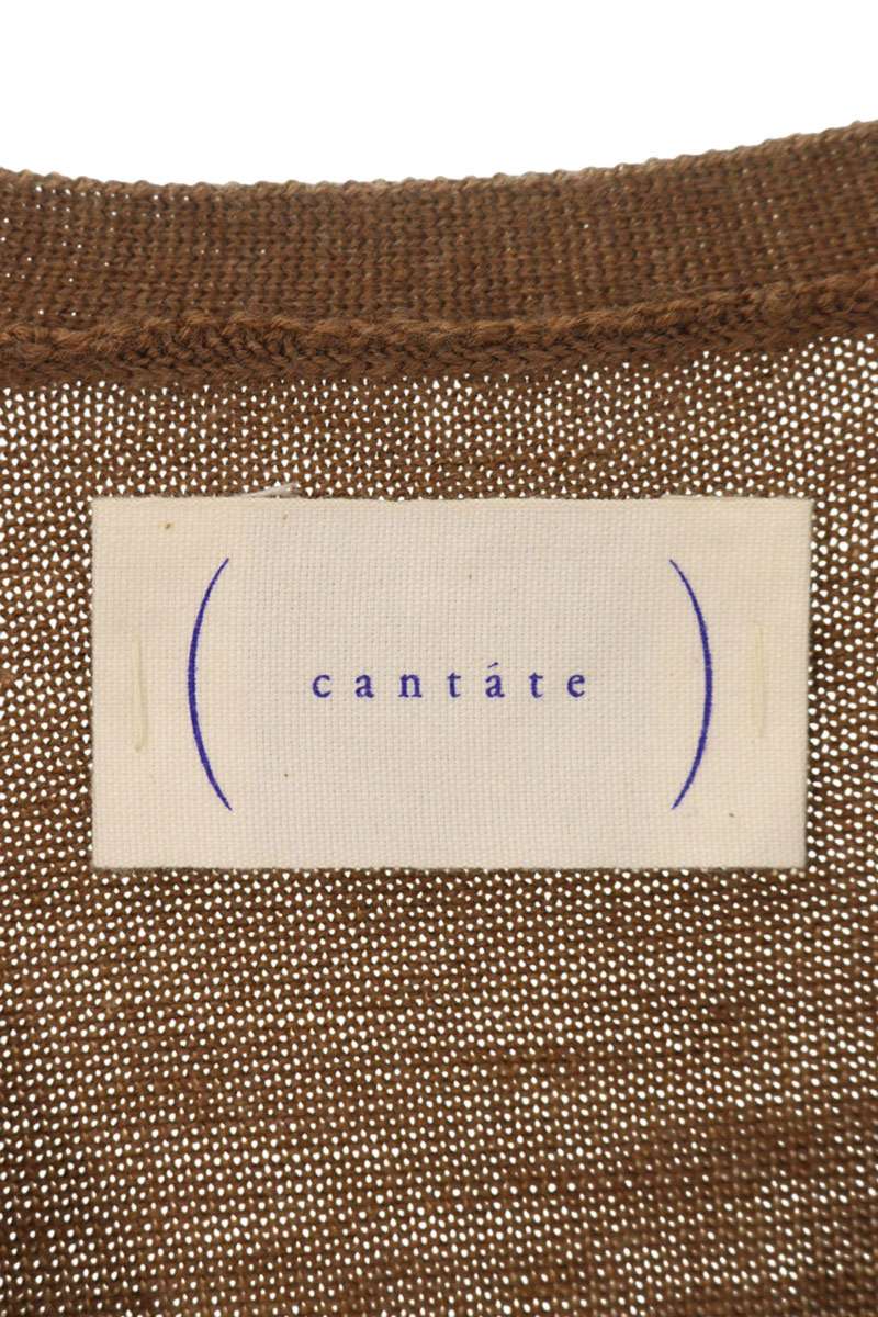 cantate 17AW Wool Cardigan Brown Size 46