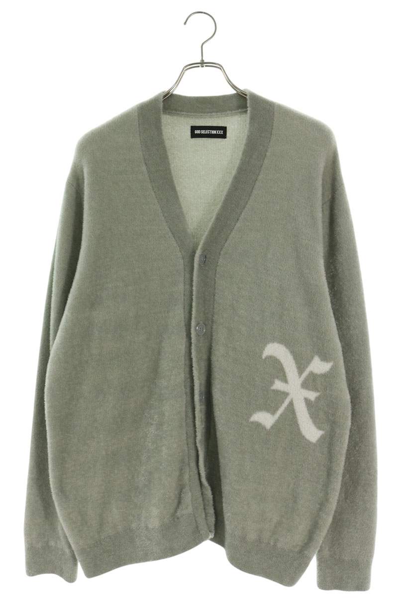 GOD SELECTION XXX X Knit Cardigan Gray Size L