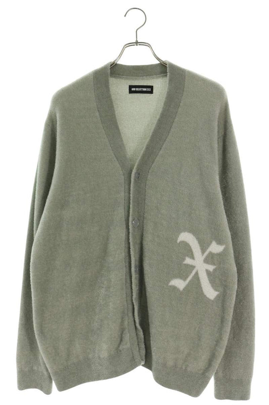 GOD SELECTION XXX X Knit Cardigan Gray Size L