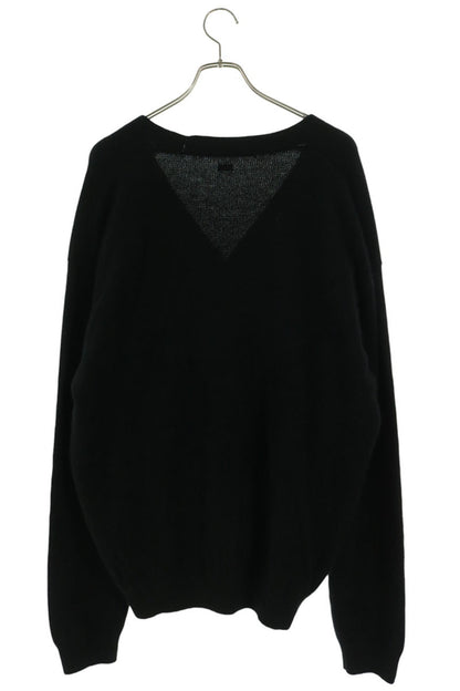 SEQUEL Logo Embroidered Knit Cardigan Black Size L