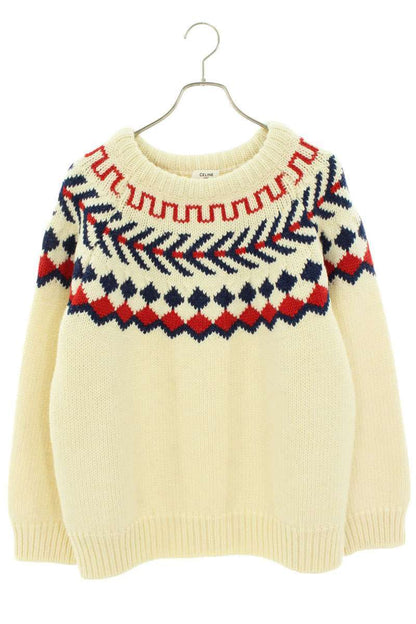 CELINE 21AW Oversized Shetland Knit Multi Size S