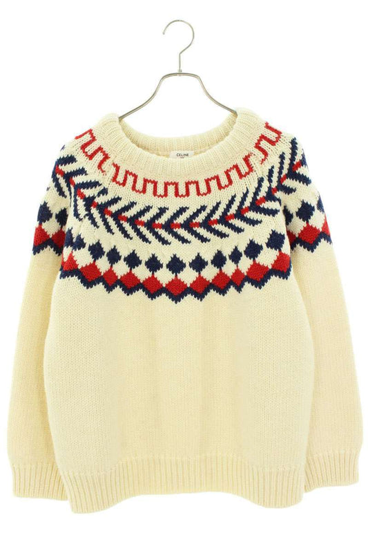 CELINE 21AW Oversized Shetland Knit Multi Size S