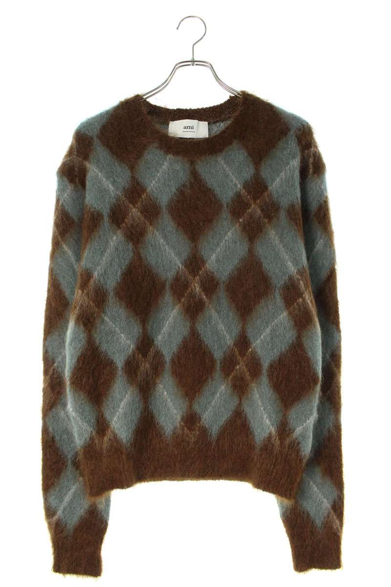 AMI 24AW Knit Sweater Brown Size L