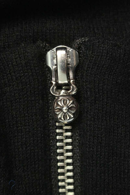 Chrome Hearts Cross Patch Leather Knit Sweater Size M