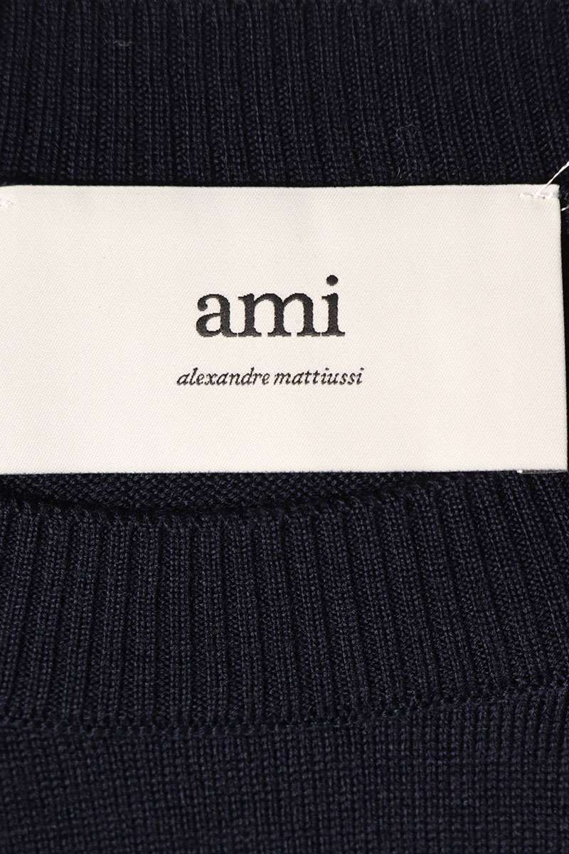 AMI 25SS Knit Sweater Blue Size L