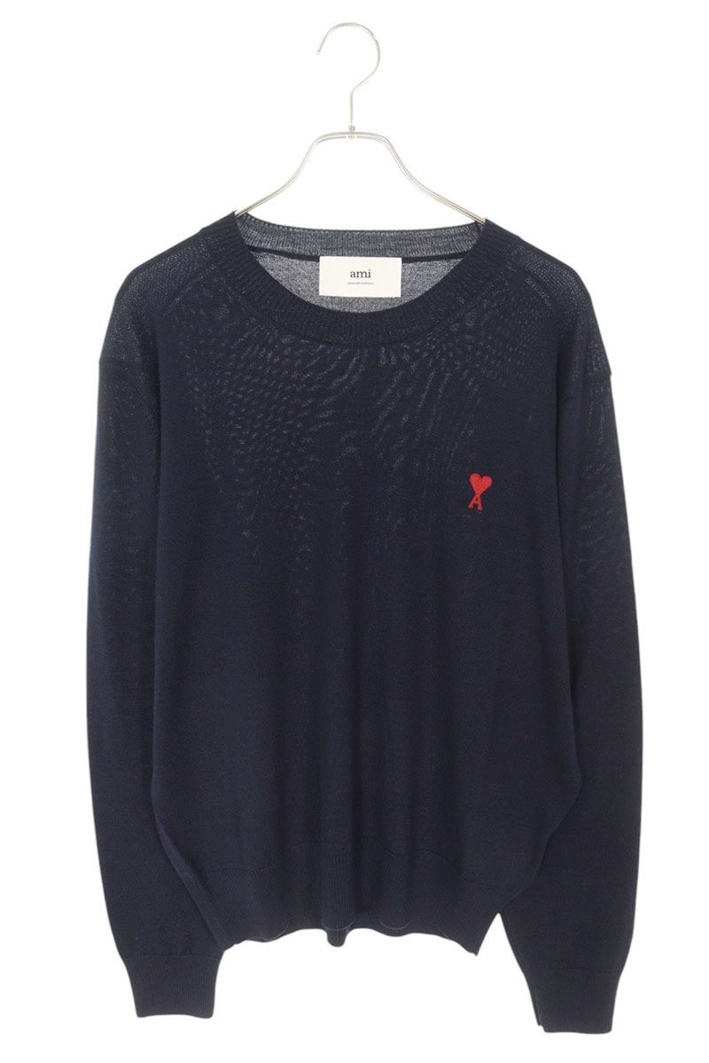 AMI 25SS Knit Sweater Blue Size XL