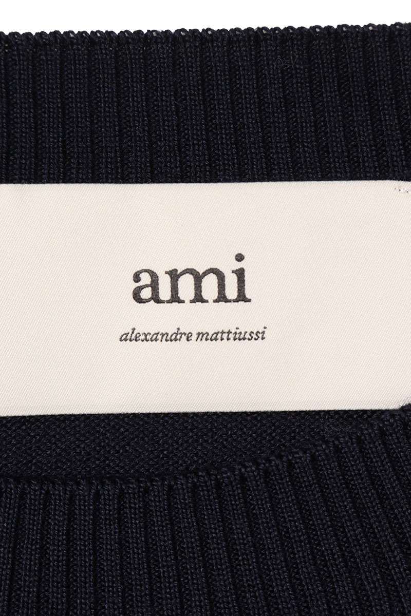 AMI 25SS Knit Sweater Blue Size XL