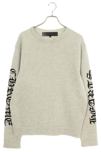 Chrome Hearts Logo Embroidered Knit Sweater Size L