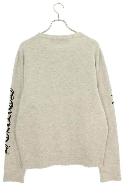 Chrome Hearts Logo Embroidered Knit Sweater Size L