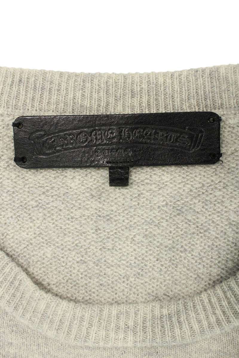 Chrome Hearts Logo Embroidered Knit Sweater Size L