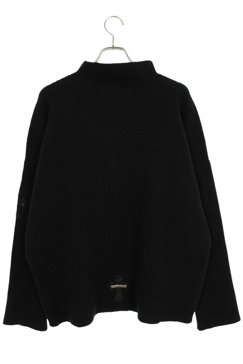 Chrome Hearts HARAKO Cross Knit Sweater Black Size M