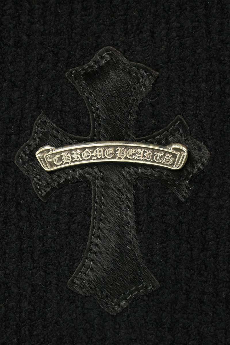 Chrome Hearts HARAKO Cross Knit Sweater Black Size M