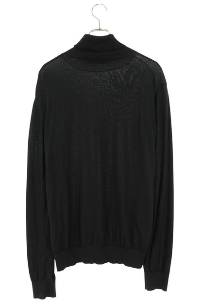 Louis Vuitton 25SS Silk Cashmere High Neck Knit Sweater Black Size L
